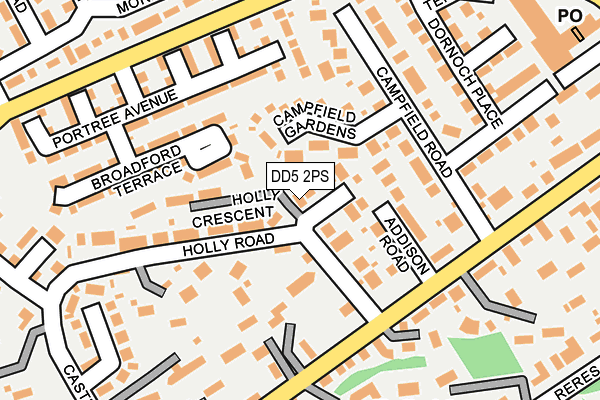 DD5 2PS map - OS OpenMap – Local (Ordnance Survey)