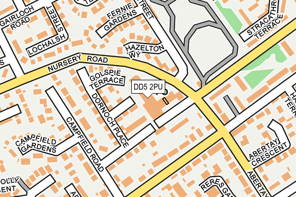 DD5 2PU map - OS OpenMap – Local (Ordnance Survey)