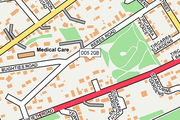 DD5 2QB map - OS OpenMap – Local (Ordnance Survey)