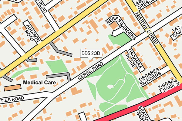 DD5 2QD map - OS OpenMap – Local (Ordnance Survey)