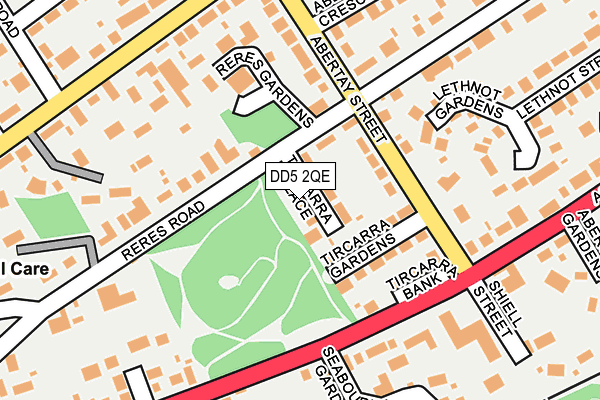 DD5 2QE map - OS OpenMap – Local (Ordnance Survey)