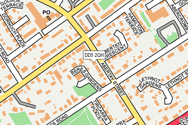 DD5 2QH map - OS OpenMap – Local (Ordnance Survey)