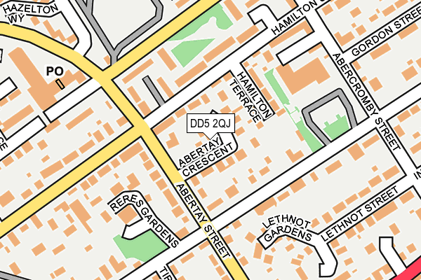 DD5 2QJ map - OS OpenMap – Local (Ordnance Survey)