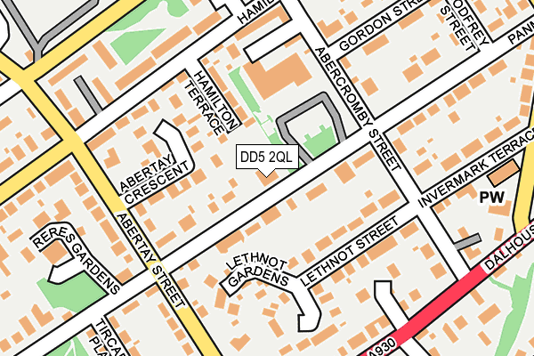 DD5 2QL map - OS OpenMap – Local (Ordnance Survey)