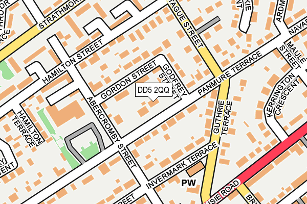 DD5 2QQ map - OS OpenMap – Local (Ordnance Survey)