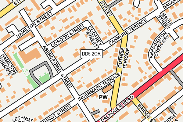 DD5 2QR map - OS OpenMap – Local (Ordnance Survey)