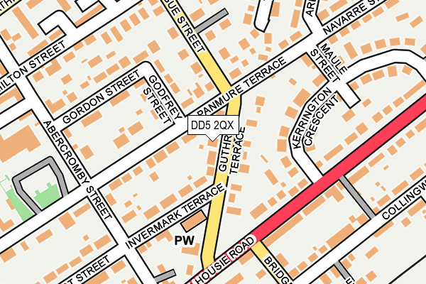 DD5 2QX map - OS OpenMap – Local (Ordnance Survey)