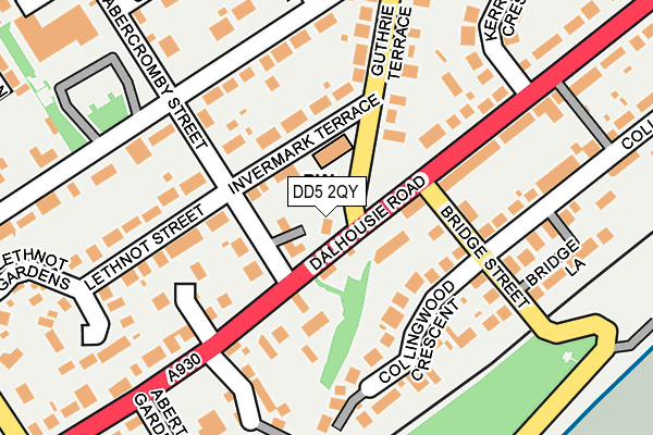 DD5 2QY map - OS OpenMap – Local (Ordnance Survey)