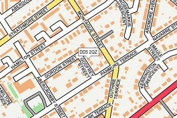 DD5 2QZ map - OS OpenMap – Local (Ordnance Survey)