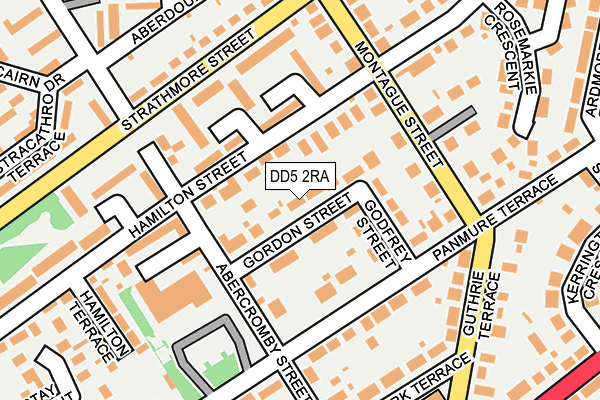 DD5 2RA map - OS OpenMap – Local (Ordnance Survey)