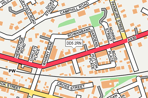 DD5 2RN map - OS OpenMap – Local (Ordnance Survey)