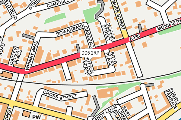 DD5 2RP map - OS OpenMap – Local (Ordnance Survey)