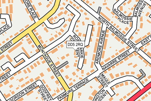 DD5 2RQ map - OS OpenMap – Local (Ordnance Survey)