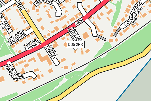 DD5 2RR map - OS OpenMap – Local (Ordnance Survey)