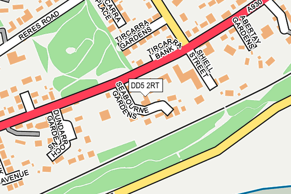 DD5 2RT map - OS OpenMap – Local (Ordnance Survey)