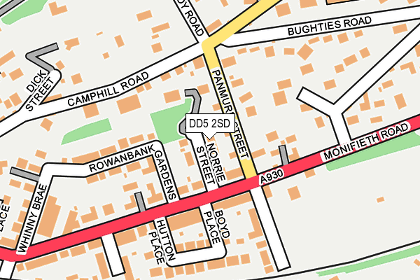 DD5 2SD map - OS OpenMap – Local (Ordnance Survey)