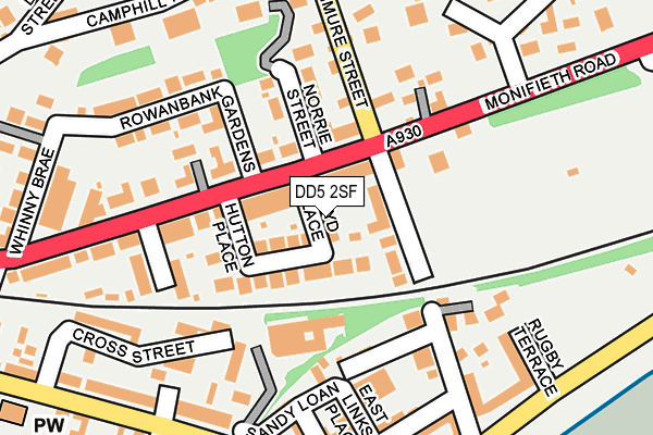 DD5 2SF map - OS OpenMap – Local (Ordnance Survey)