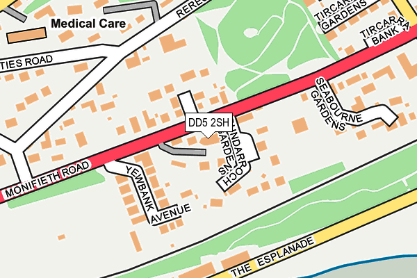 DD5 2SH map - OS OpenMap – Local (Ordnance Survey)