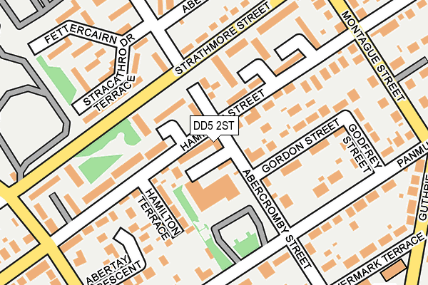 DD5 2ST map - OS OpenMap – Local (Ordnance Survey)