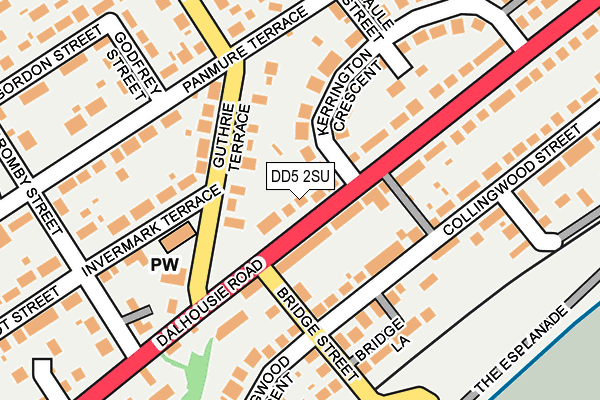 DD5 2SU map - OS OpenMap – Local (Ordnance Survey)