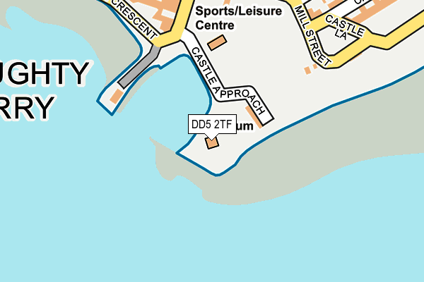 DD5 2TF map - OS OpenMap – Local (Ordnance Survey)