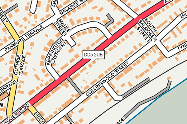 DD5 2UB map - OS OpenMap – Local (Ordnance Survey)
