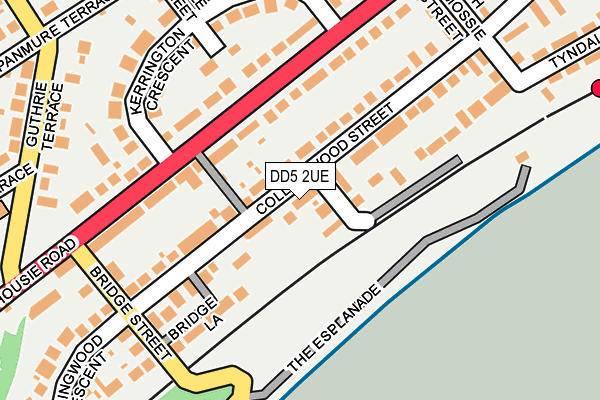 DD5 2UE map - OS OpenMap – Local (Ordnance Survey)