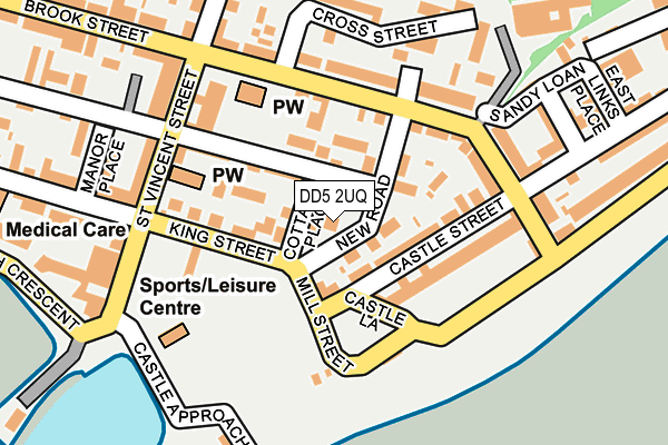 DD5 2UQ map - OS OpenMap – Local (Ordnance Survey)