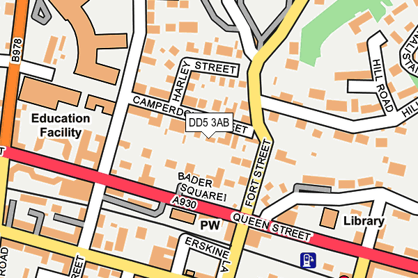 DD5 3AB map - OS OpenMap – Local (Ordnance Survey)
