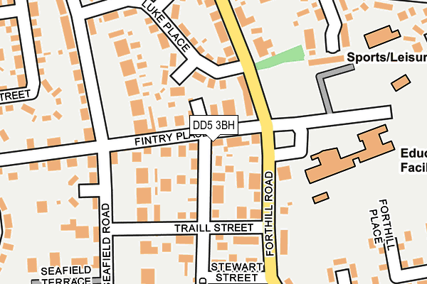 DD5 3BH map - OS OpenMap – Local (Ordnance Survey)