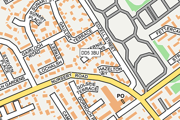 DD5 3BU map - OS OpenMap – Local (Ordnance Survey)