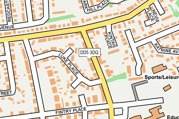 DD5 3DQ map - OS OpenMap – Local (Ordnance Survey)