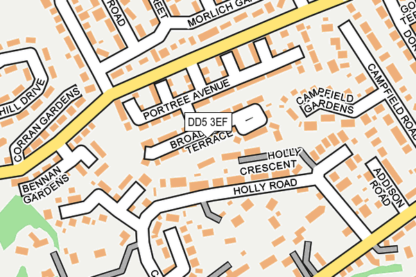 DD5 3EF map - OS OpenMap – Local (Ordnance Survey)