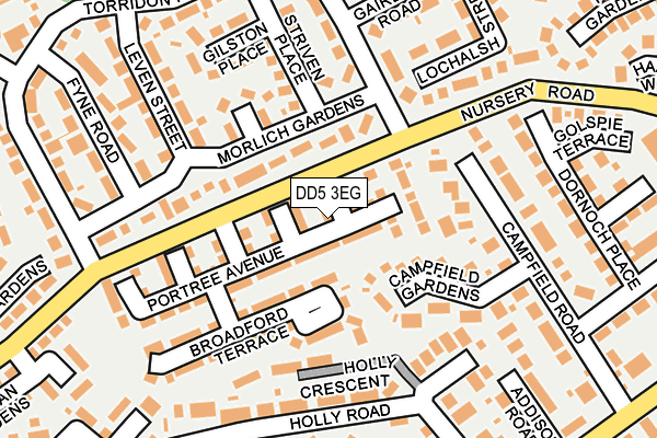 DD5 3EG map - OS OpenMap – Local (Ordnance Survey)