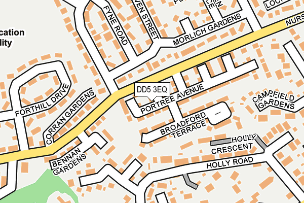 DD5 3EQ map - OS OpenMap – Local (Ordnance Survey)
