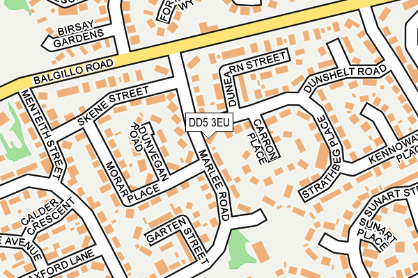 DD5 3EU map - OS OpenMap – Local (Ordnance Survey)