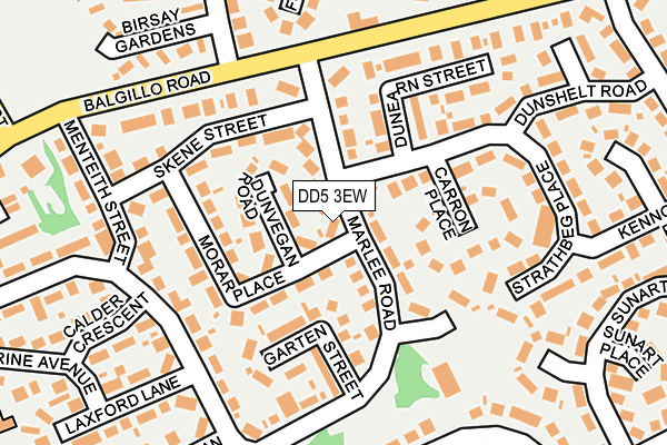 DD5 3EW map - OS OpenMap – Local (Ordnance Survey)