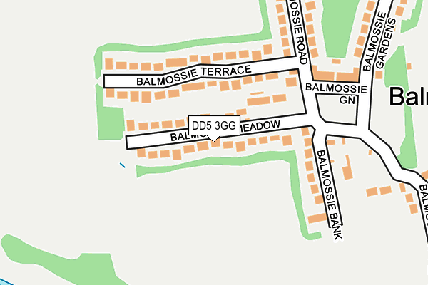 DD5 3GG map - OS OpenMap – Local (Ordnance Survey)