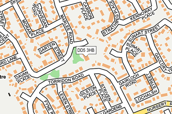 DD5 3HB map - OS OpenMap – Local (Ordnance Survey)