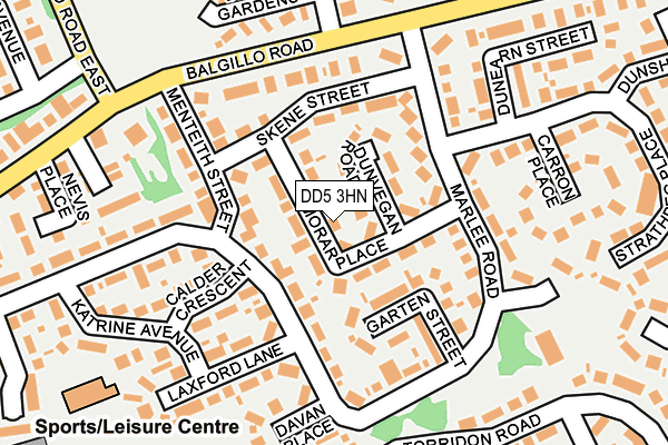 DD5 3HN map - OS OpenMap – Local (Ordnance Survey)