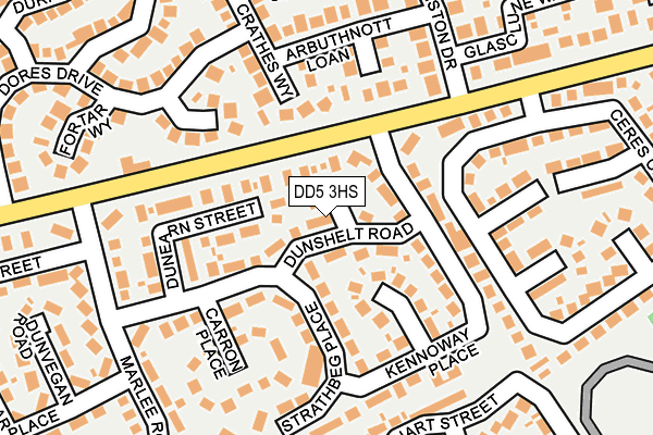 DD5 3HS map - OS OpenMap – Local (Ordnance Survey)