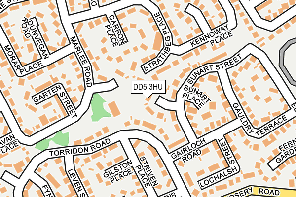 DD5 3HU map - OS OpenMap – Local (Ordnance Survey)