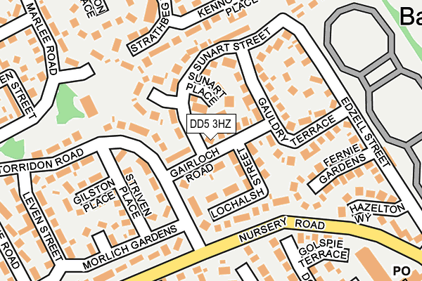 DD5 3HZ map - OS OpenMap – Local (Ordnance Survey)