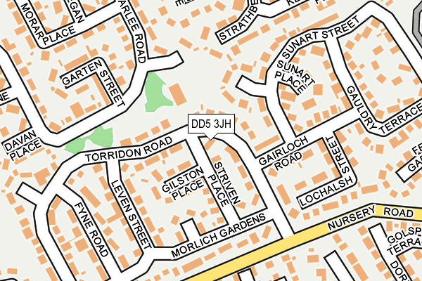 DD5 3JH map - OS OpenMap – Local (Ordnance Survey)