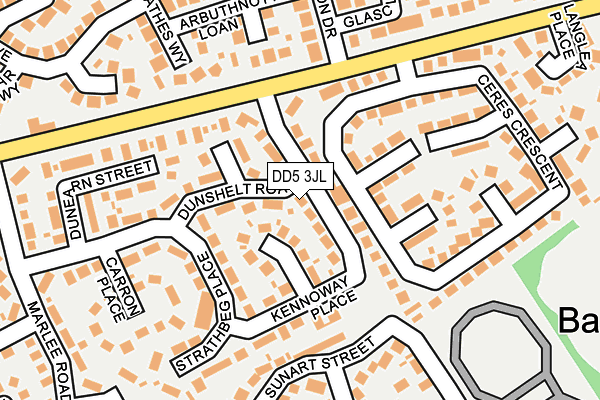 DD5 3JL map - OS OpenMap – Local (Ordnance Survey)
