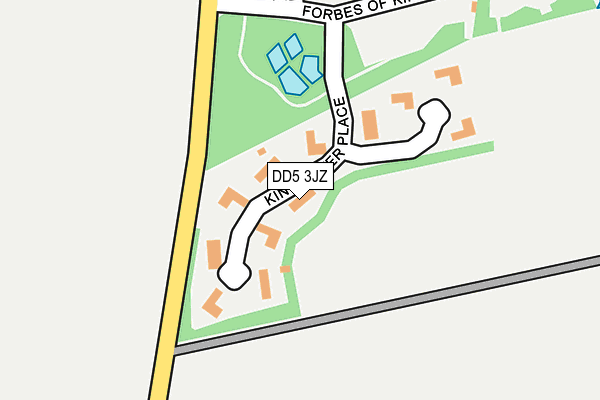 DD5 3JZ map - OS OpenMap – Local (Ordnance Survey)
