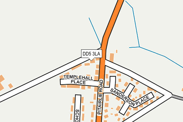 DD5 3LA map - OS OpenMap – Local (Ordnance Survey)