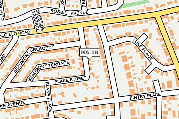 DD5 3LN map - OS OpenMap – Local (Ordnance Survey)