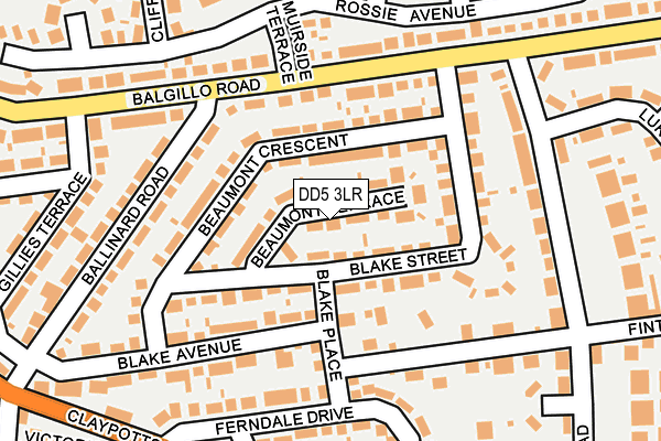 DD5 3LR map - OS OpenMap – Local (Ordnance Survey)