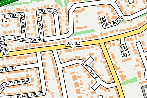 DD5 3LZ map - OS OpenMap – Local (Ordnance Survey)